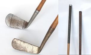 アンティークゴルフクラブ MASHIE(5I)とPUTTR - 骨董、古民具、古書の