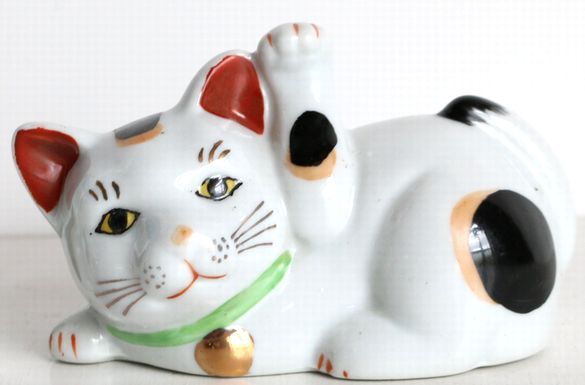 陶器製 招き猫 3個　A14-8