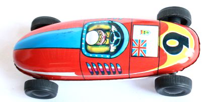 ブリキのおもちゃ レーシングカー 日本製 A72-7