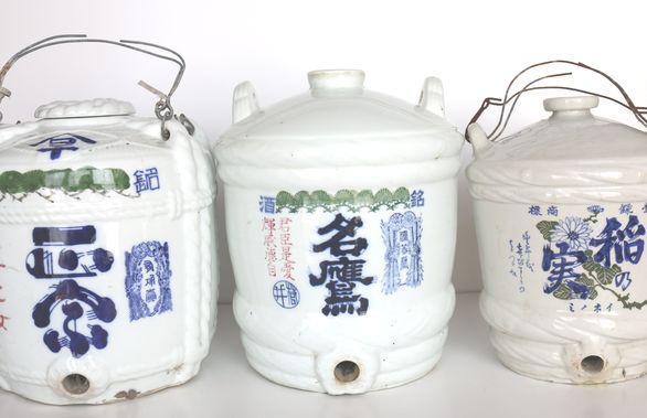 酒樽(陶器)大(Ｐ)・中(Ｑ／Ｒ) - 骨董、古民具、古書の“芳栄堂”