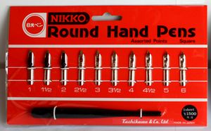 日光 NIKKO ラウンドペンセット ペン軸付 B319-1