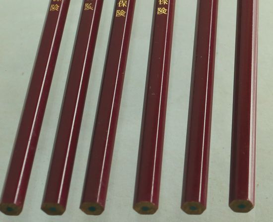 消しゴム付き鉛筆６本組 D101-5