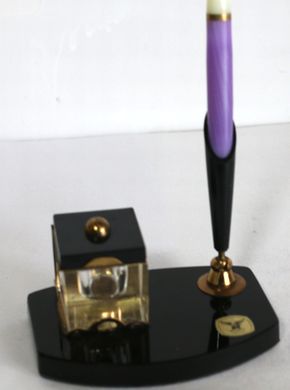 小型ペン立て付きインク壺 M-TAKA　B338b2