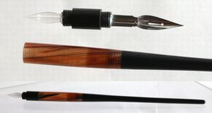 ペン先とガラスペン両用ペン軸　B361