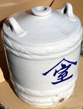 酒樽(陶器)大 美濃屋酒店　A353-5