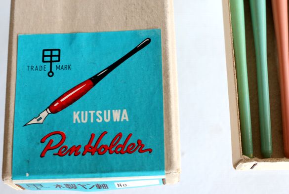 木製ペン軸 KUTSUWA115 3色６本　B331-9