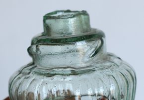 豆ランプガラス壺３個　A313-2