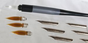 ペン先とガラスペン両用ペン軸Ａ　B364-1