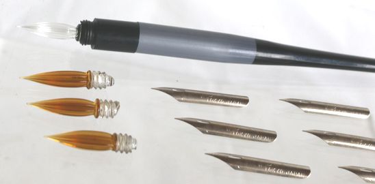 ペン先とガラスペン両用ペン軸Ａ　B364-2