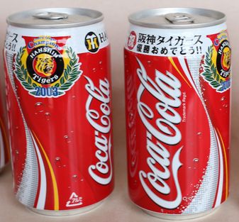 阪神タイガース優勝記念コカ・コーラ 305ｍｌ缶５本5