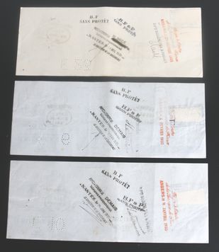 フランスアンティーク 1930年代の書類３枚3