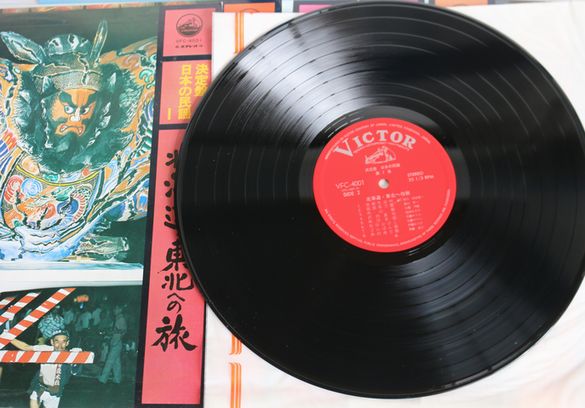 ビクターLPレコード　決定盤 日本の民謡　A209-8