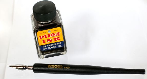 ペン軸　日光　木製ペン軸N-20 BK　B317-6