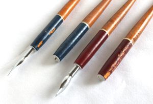 木製ペン軸 THOTH 紺と茶２本組　B346