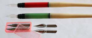 ペン先とガラスペン両用ペン軸 Stars　B398a/b