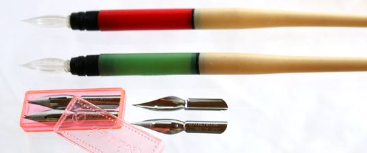 ペン先とガラスペン両用ペン軸 Stars　B398a/b-2