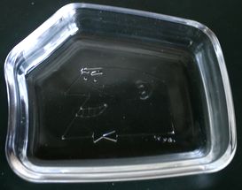 トリスオリジナル小皿 ガラス製　A224-2
