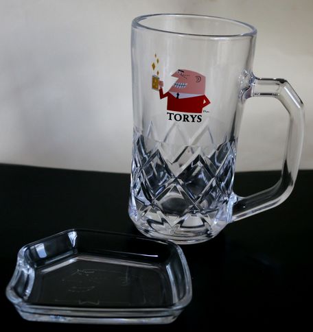 トリスオリジナル小皿 ガラス製　A224-9