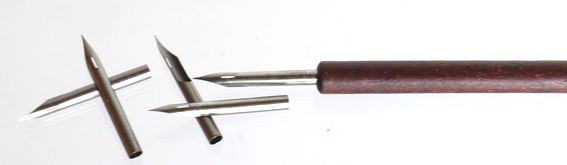 木製ペン軸とゼブラ丸ペン10本 B50-3